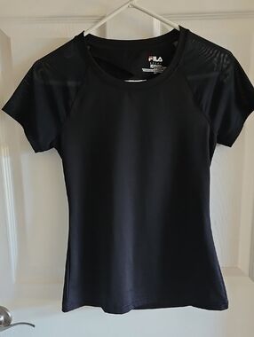 Fila Women's Black Short Sleeve Performance Tee